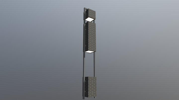 Fancy Lamp Post 3D Model