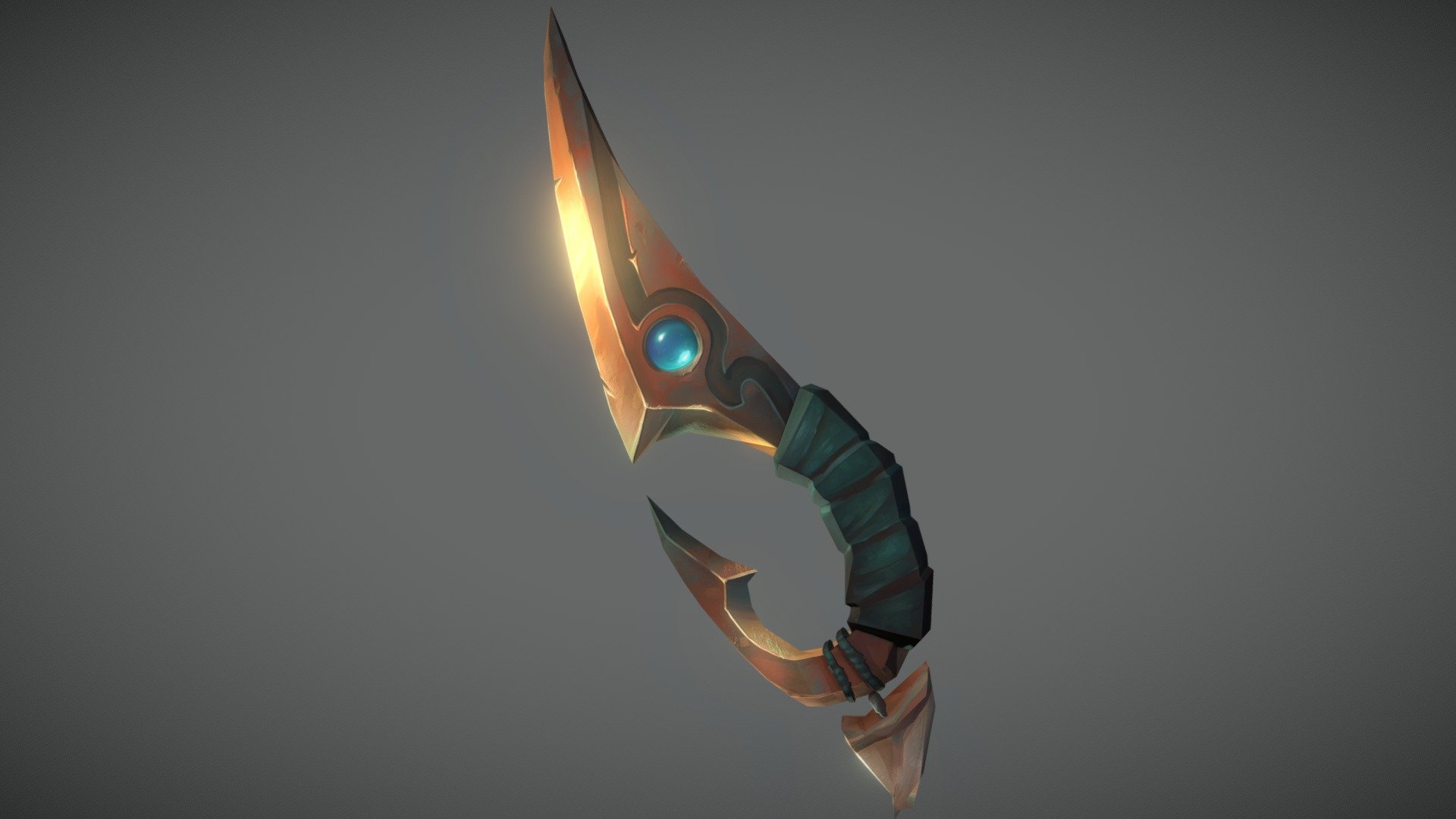 Shark knife 3D Model 3D model