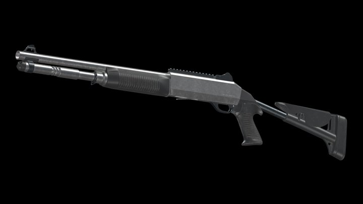 Benelli M4 Super 90 3D Model