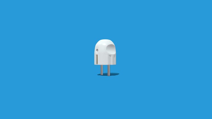Electrical Plug (Type-F) 3D Model