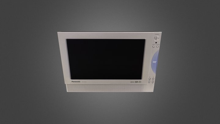 Low Poly TV 3D Model
