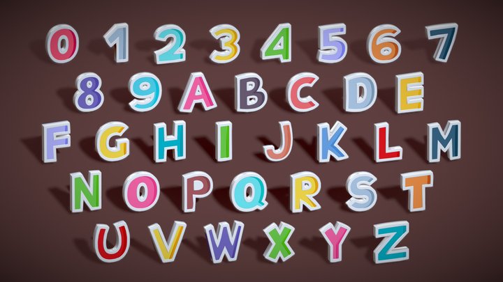 3d-numbers 3D models - Sketchfab