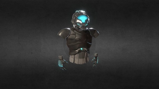 Blue Effect VR - Armor 3D Model