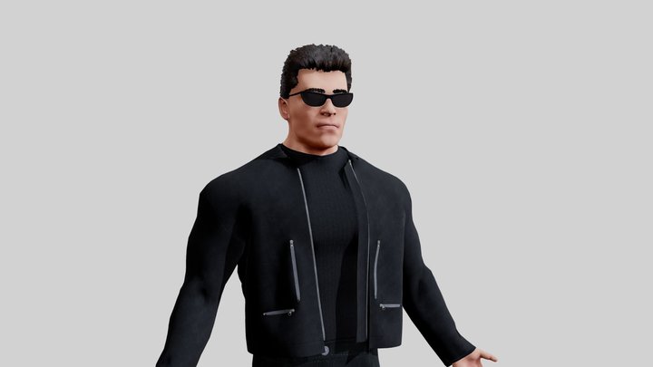 Arnold Schwarzenegger Terminator 3D Model 3D Model