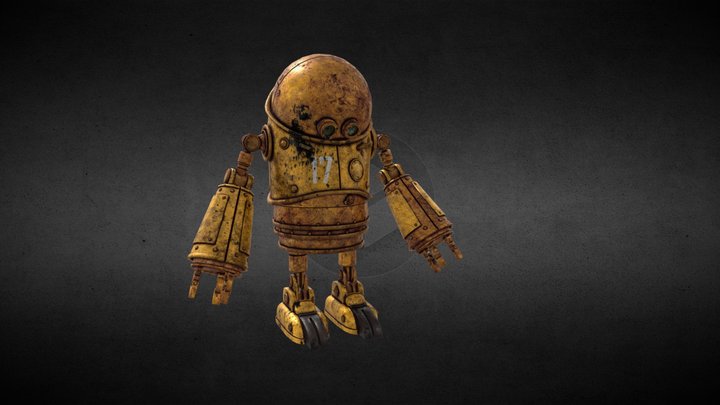 Robot Steampunk 3D Model