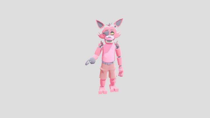 Retro Fixed Foxy 3D Model