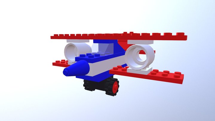 LEGO Vliegtuig Jaar 1 Periode 2 3D Model
