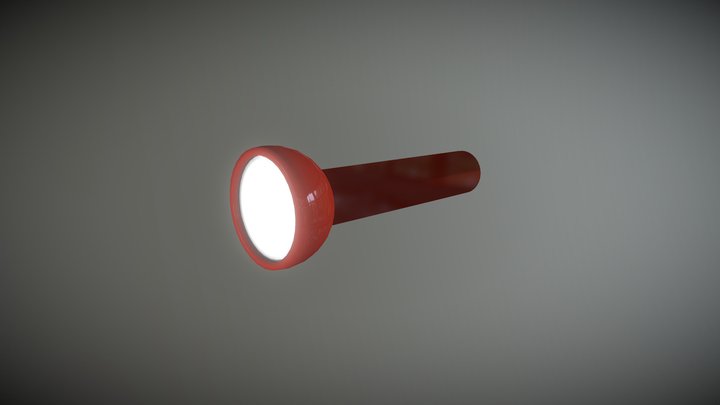 LowPoly Flashlight 3D Model