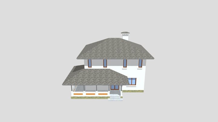 004 Countryhouse2f114m2 3D Model
