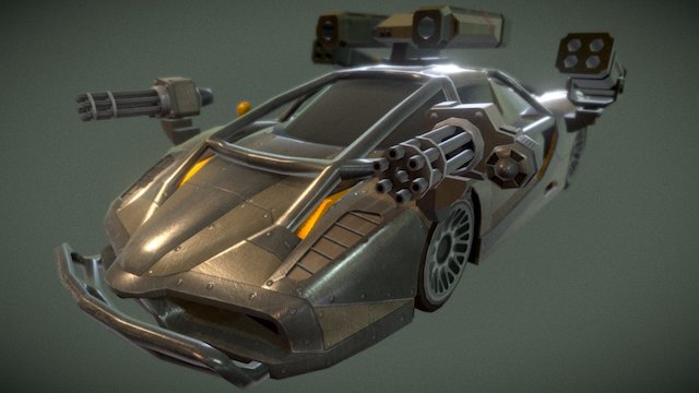 Armored Car 02 3D Model