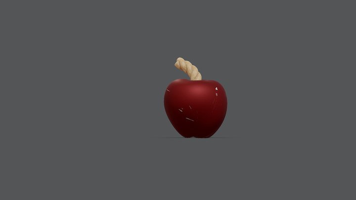 苹果 3D Model