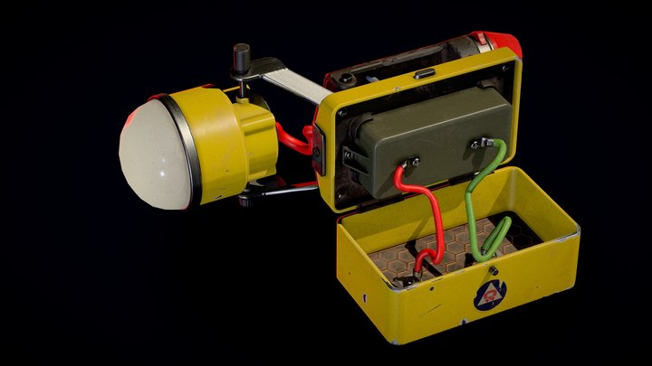 YellowFlashlight 3D Model