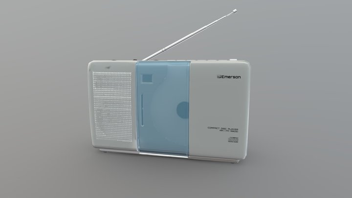 Radio/ CD Player 3D Model