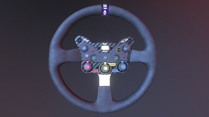 Steering Wheel 3D Model