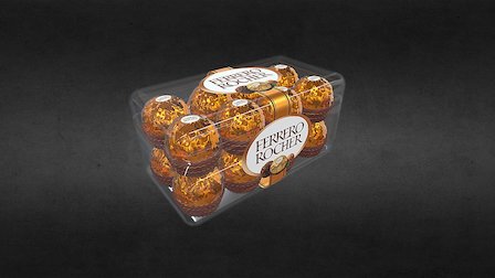 Fererro Rocher Candy Box 3D Model