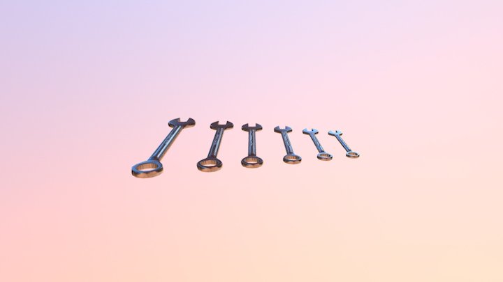 Wrench set 3D Model