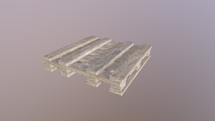 Wooden Platform 3D Model
