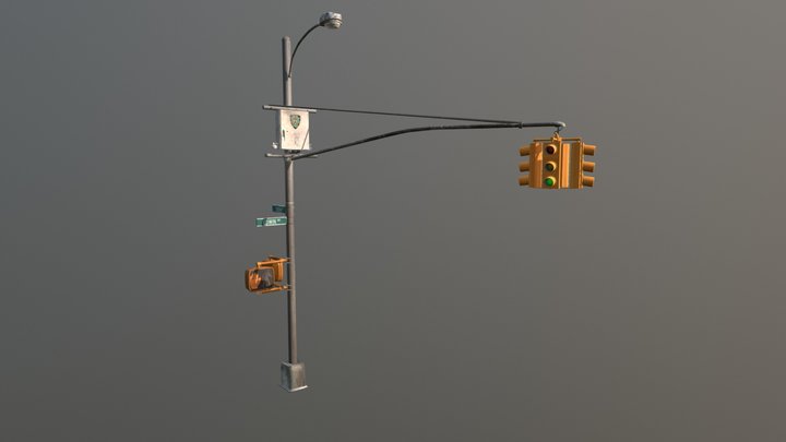 Stop Light 3D Model