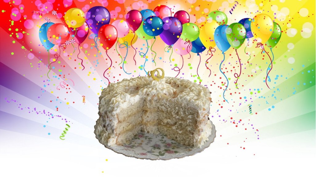 Coconut Lemon Cake - Birthday Cake