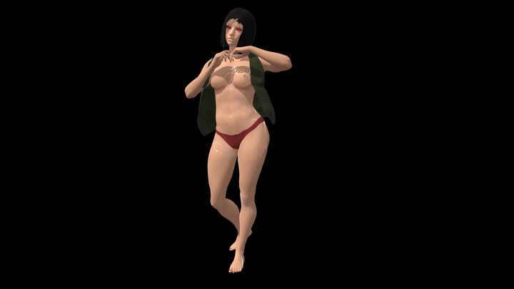 Mariya girl character for Gaming or Animations . 3D Model