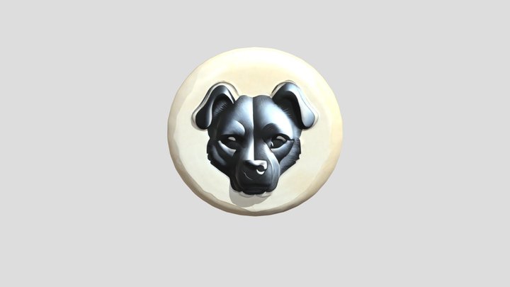 Dog Stone 3D Model
