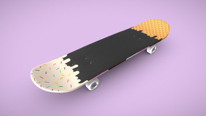 Neapolitan_Skateboard 3D Model