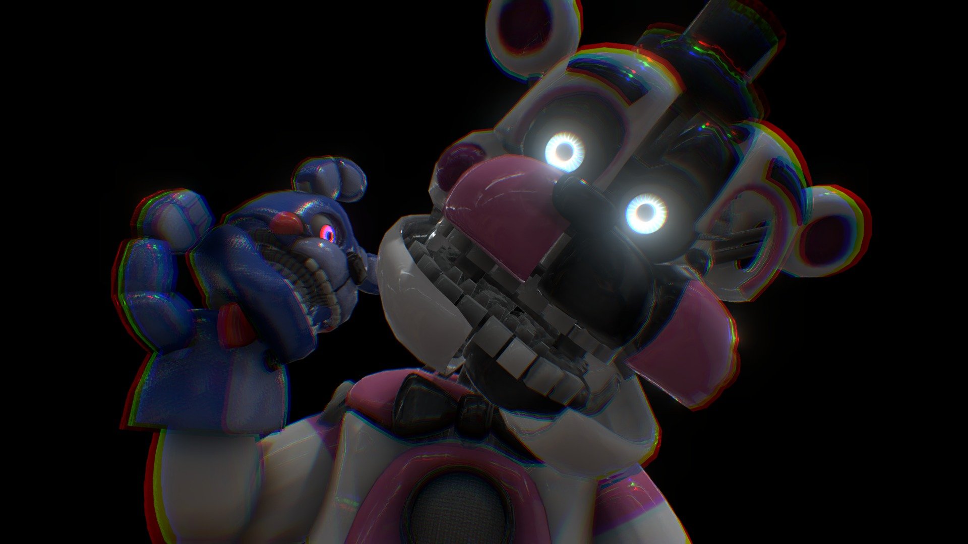 Shadow Freddy REACTS to Your FAN ART with Funtime Freddy 