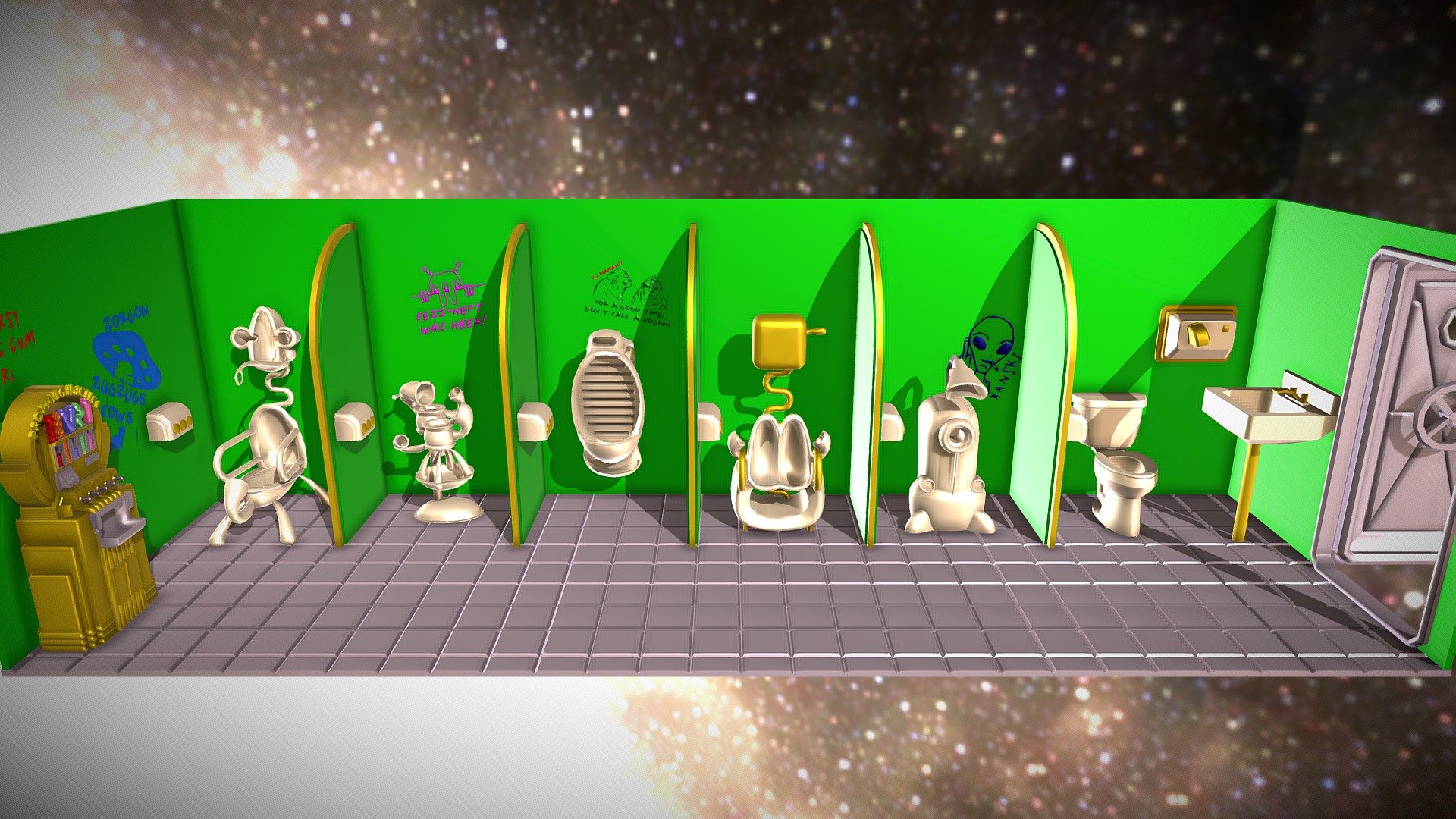 GALACTIC TRUCKSTOP RESTROOMS