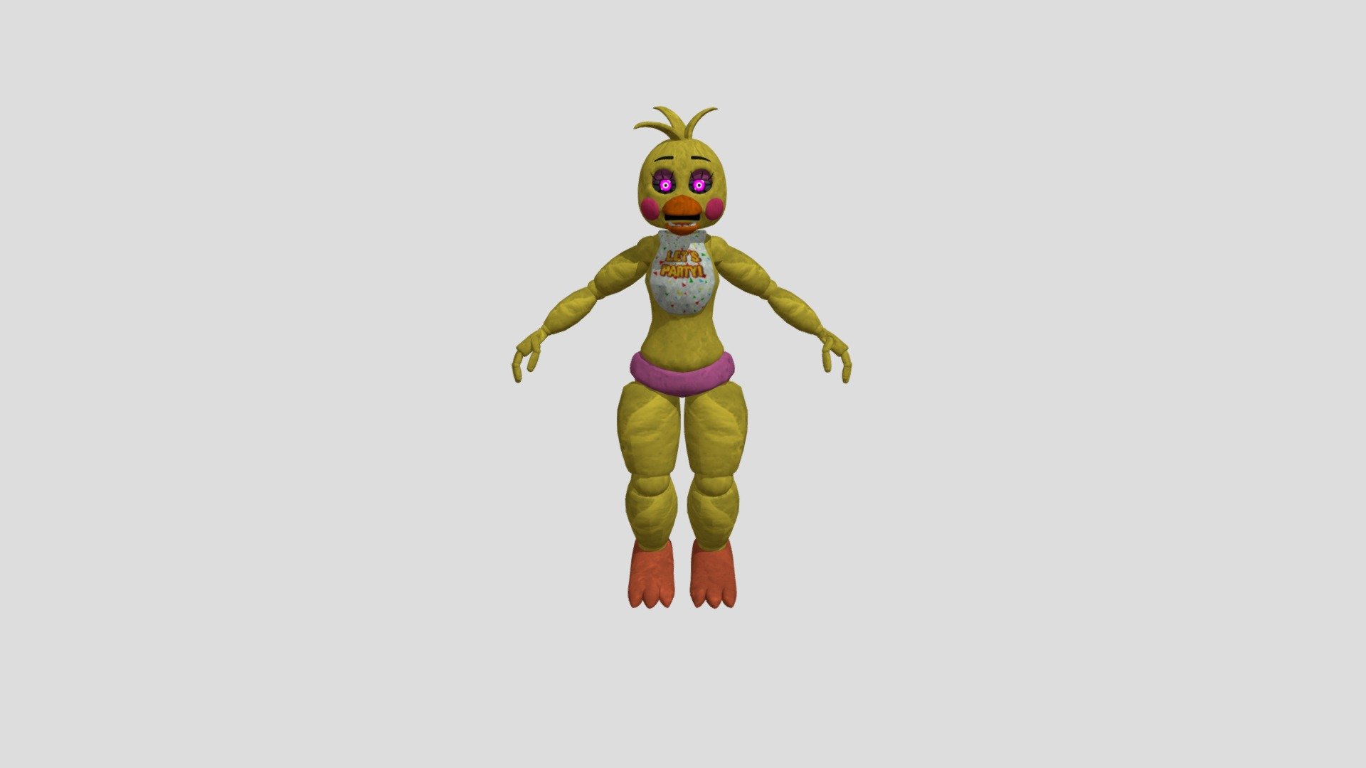 Splinks Nightmare Toy Chica FNAFSFM1 - Download Free 3D model by ...