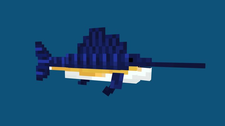 Atlantic Sailfish 3D Model