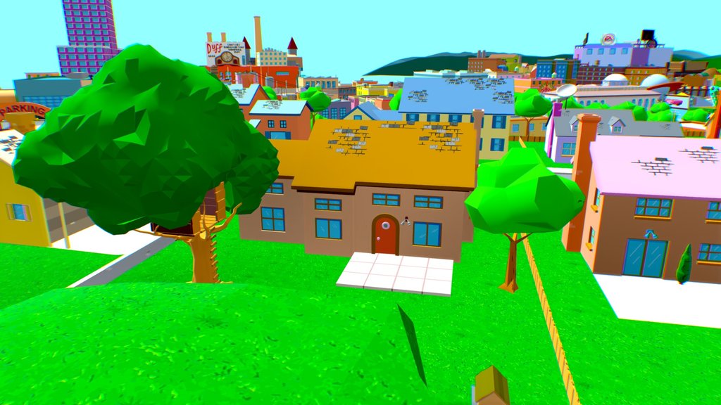 Springfield Full Map - The Simpsons Game!