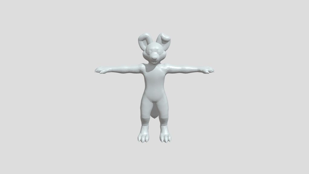 Anthropomorphic canine fursona model