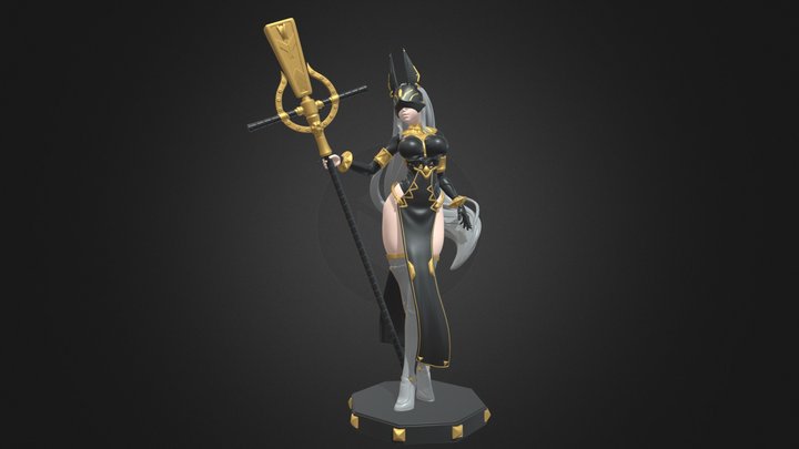 Death god Anubis 3D Model