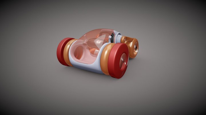 3D model of Peugeot Concept Car 3D Model