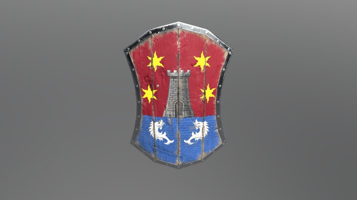 City guard shield 3D Model