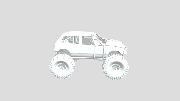 Hatchback swapped Rock Crawler 3D Model