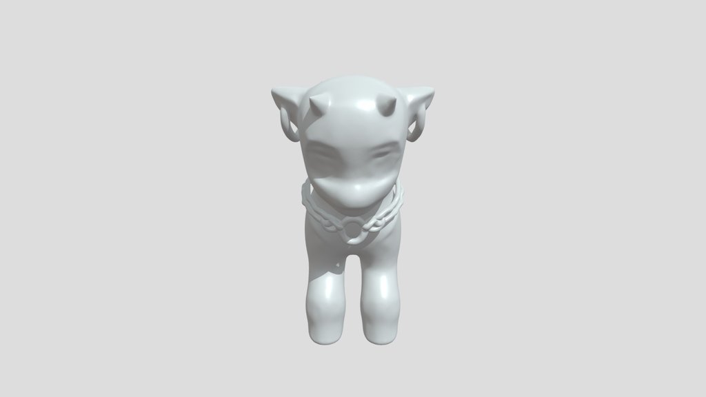 small glossy dog figurine