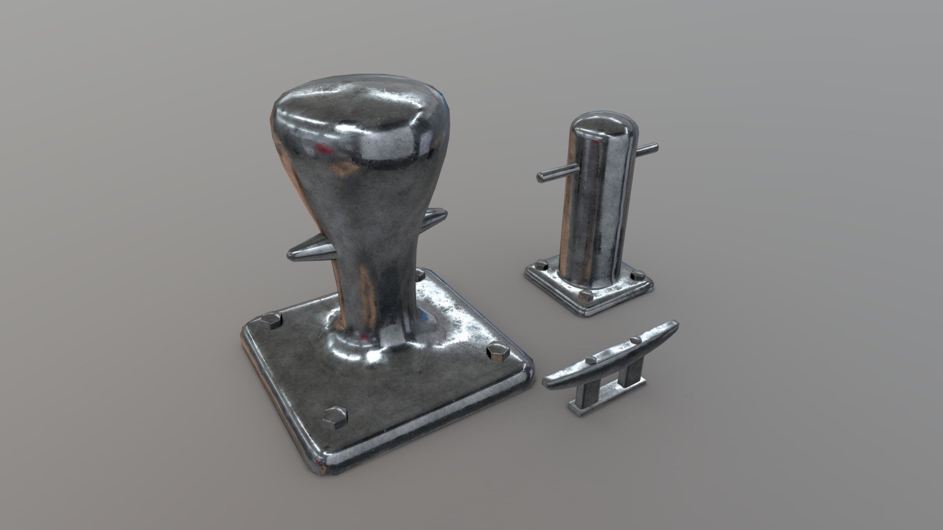 Bollard Cleat Buy Royalty Free 3d Model By Plaggy 7e1f1bc Sketchfab Store