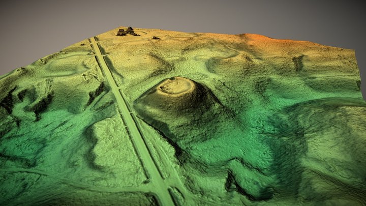 Mažulonių piliakalnis (Lithuania) – Gratis 3D-model STL