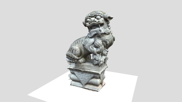 Lion Statue 3D Model