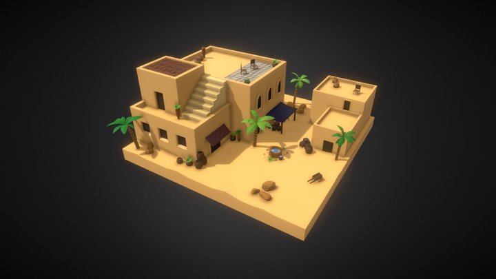 Desert Bazar 3D Model