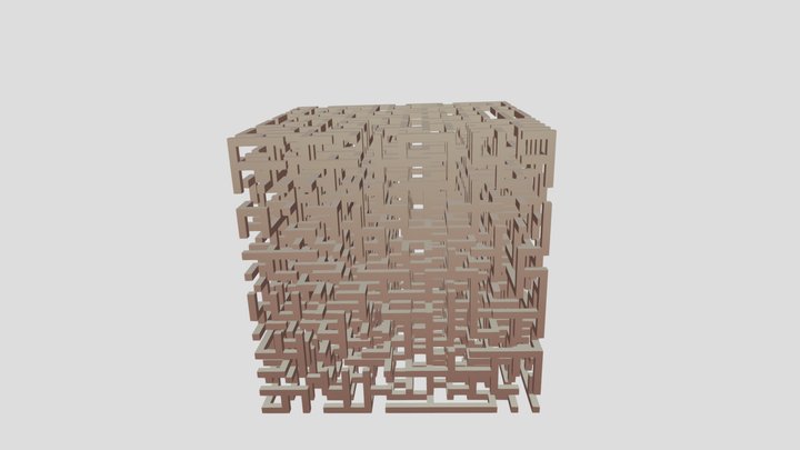 Maze Cube 3D Model
