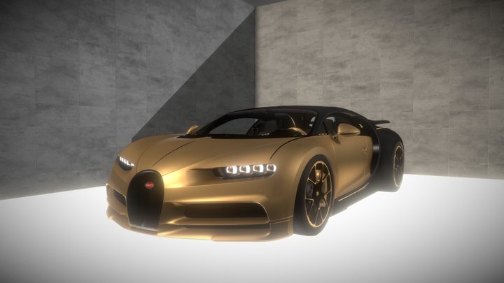 Bugatti Chiron 3D Model 3D Model