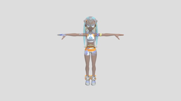 Pokemon Sword Shield Nessa 3D Model