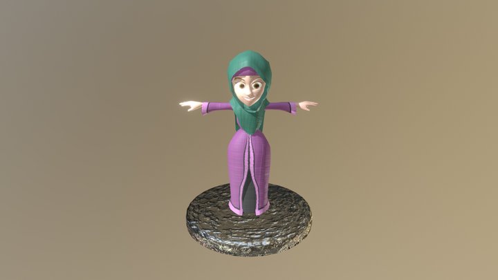 Chica Arabe 3D Model