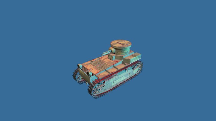 T1 Light Tank 3D Model