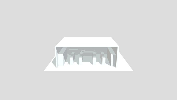 Station Service Interieur 3D Model