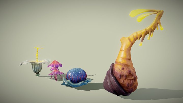 Mathues Lucas Sci-Fi Vegetation B2C2_HEAJ_UE4 3D Model