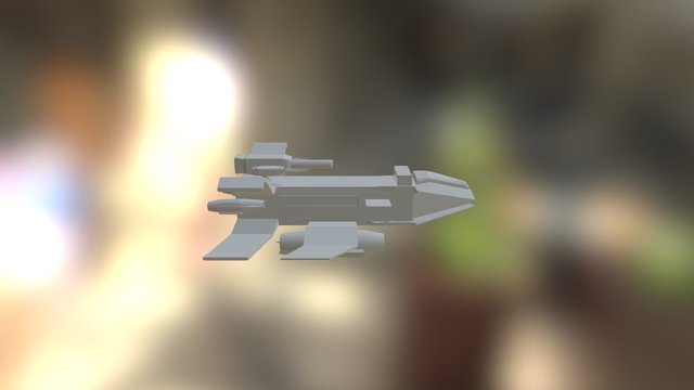 Space Ship Fbx 3D Model