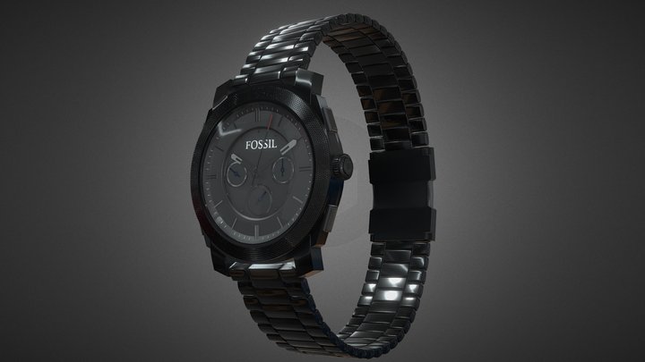 Fossil Watch 3D Model